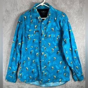 RINGERS WESTERN Tucan Button Up Shirt Large